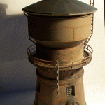 Modell Wasserturm Kibri gealtert